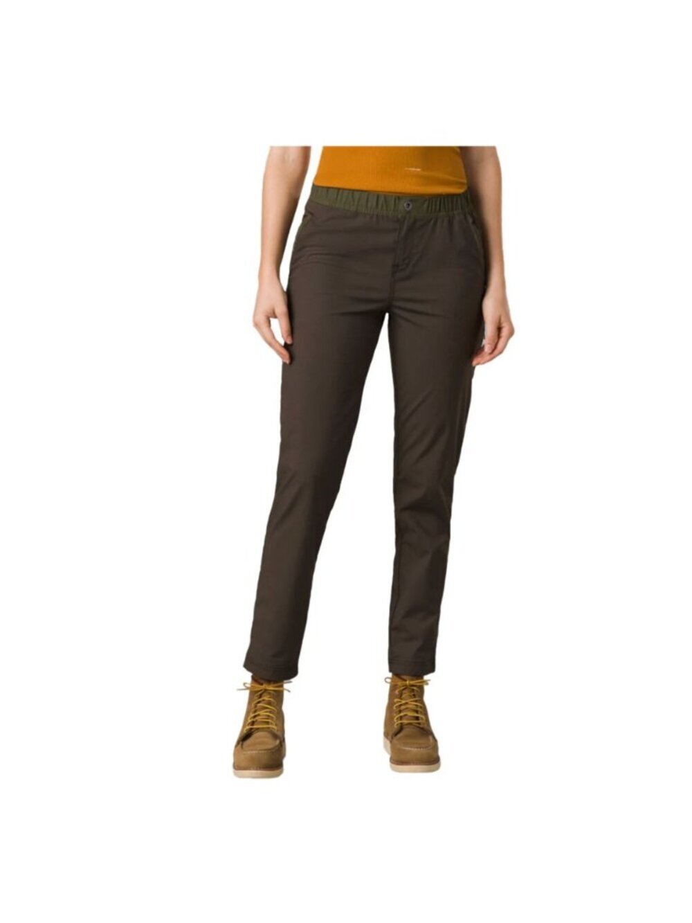 Prana Double Peak All-Around Pant Women’s 2 Brown Green Hiking Travel